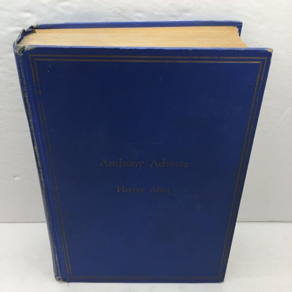 Vintage 1933 Anthony Adverse Hervey Allen Hardcover Historical Fiction Ex Libris - Picture 1 of 14